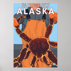 King Crab Fisherman - Fairbanks, Alaska Poster