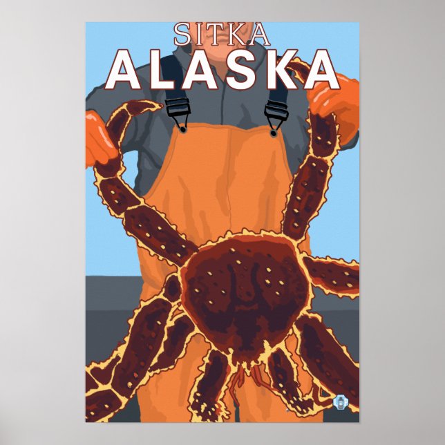 King Crab Fisherman - Sitka, Alaska Poster (Front)