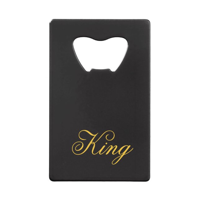 King Credit Card Bottle Opener (Front)