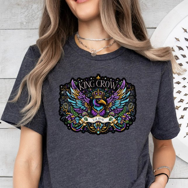 King Crow Colourful Graphic T Shirt (Creator Uploaded)