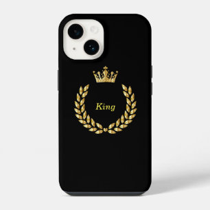 King Crown Black and Gold iPhone 14 Case