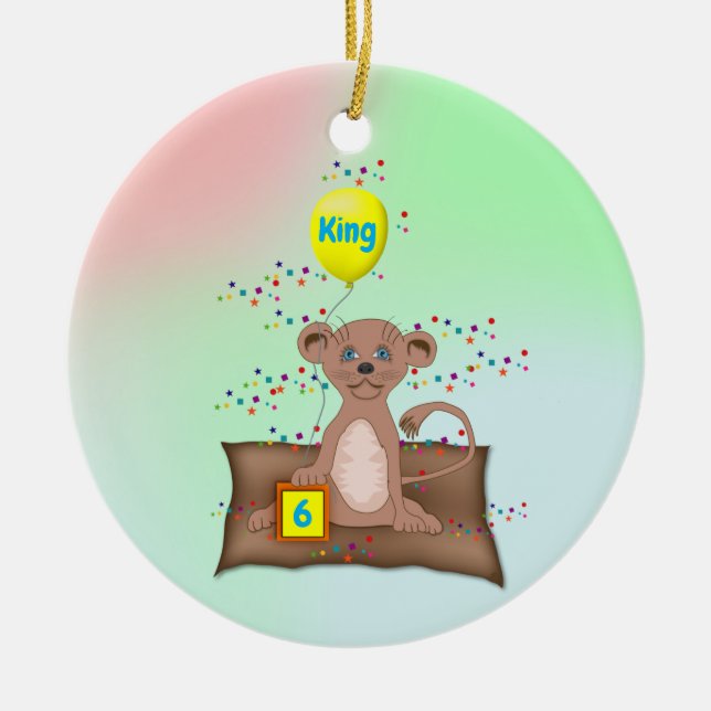 King Cub   Ceramic Ornament (Front)