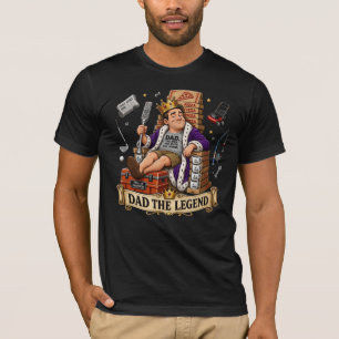 King Dad Legend Father's Day Royal Throne Gift T-Shirt