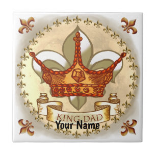 King Dad Royal Crown Ceramic Tile
