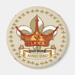 King Dad Royal Crown magnet