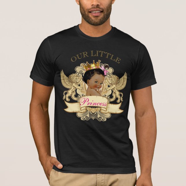 KING DADDY African Princess Baby Shower T Shirt (Front)