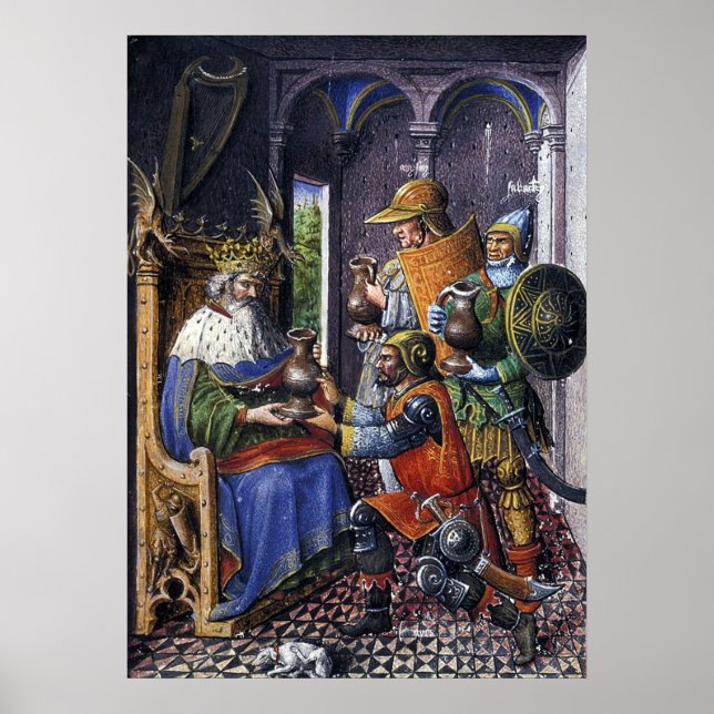 King David and the Three Valiants Poster (Front)