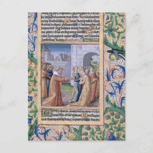 King David coveting Bathsheba Postcard (Front)