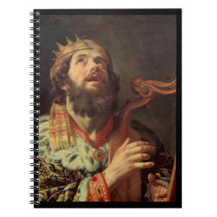 King David Playing the Harp Notebook