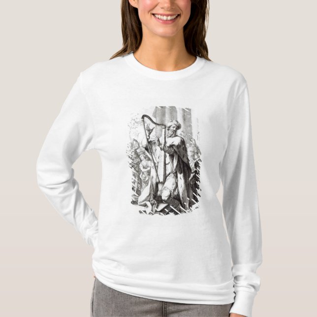 King David Playing the Lyre T-Shirt (Front)