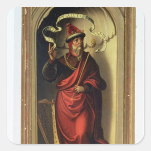 King David Square Sticker