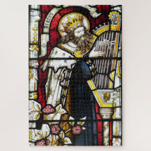 King David Stained Glass Window Jigsaw Puzzle