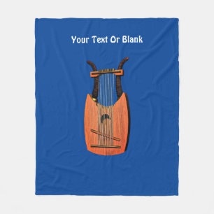 King David's Harp Fleece Blanket