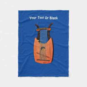 King David's Harp Fleece Blanket