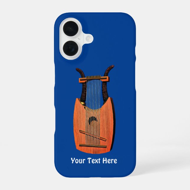 King David's Harp iPhone 16 Case (Back)
