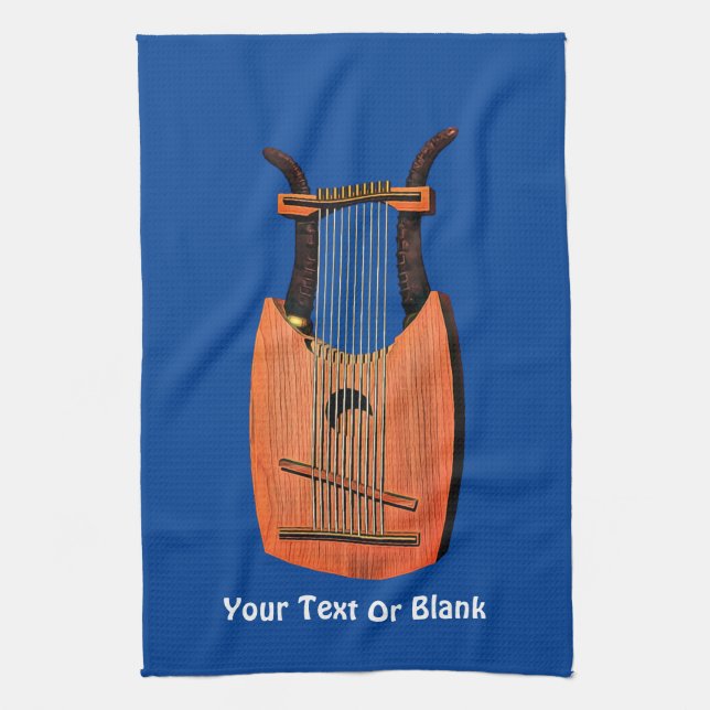 King David's Harp Tea Towel (Vertical)