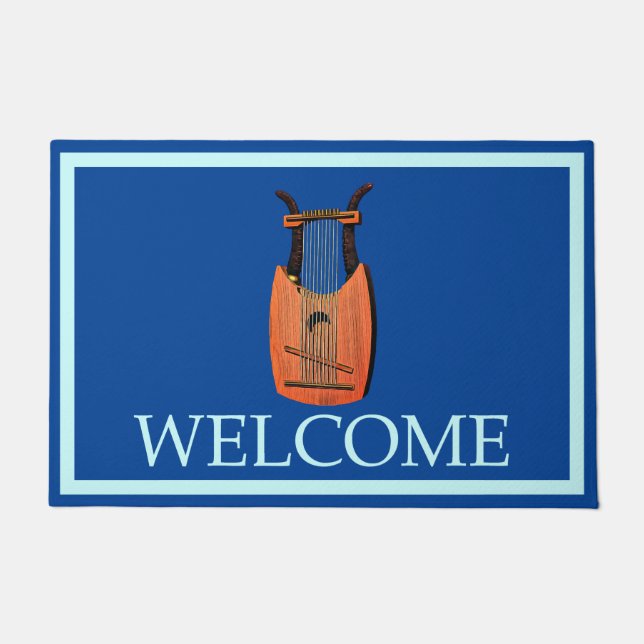 King David's Harp - Welcome Doormat (Front)