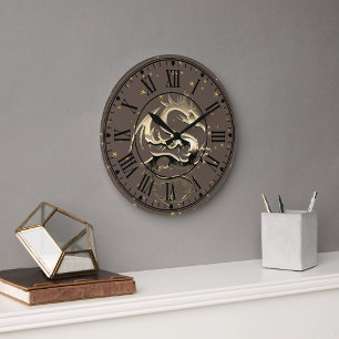 King Dragon Spirit Large Clock