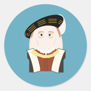 King Edward VI Classic Round Sticker