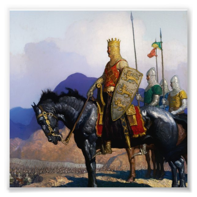 “King Edward Views the Battle” by NC Wyeth Photo Print (Front)