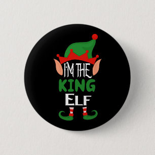 King Elf Costume Funny Matching Family Group Chris 6 Cm Round Badge