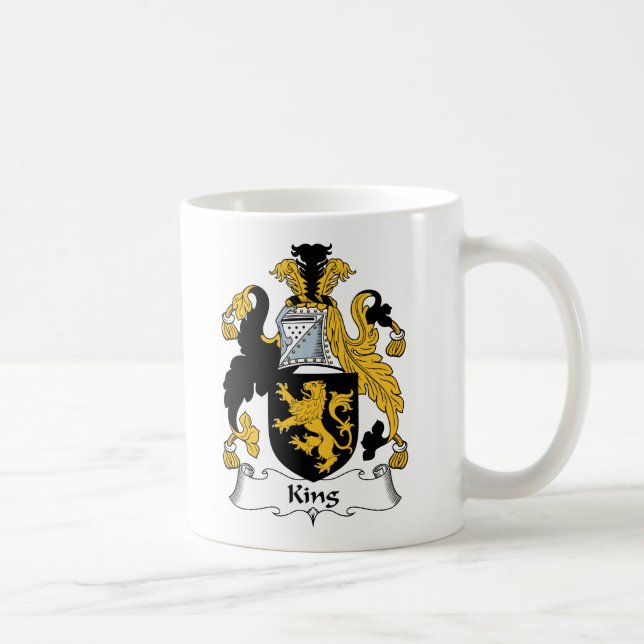 King Family Crest Coffee Mug (Right)