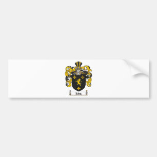 KING FAMILY CREST -  KING COAT OF ARMS BUMPER STICKER