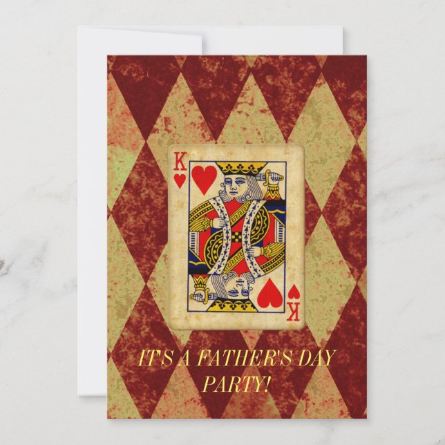 King Father's Day Invitation (Front)