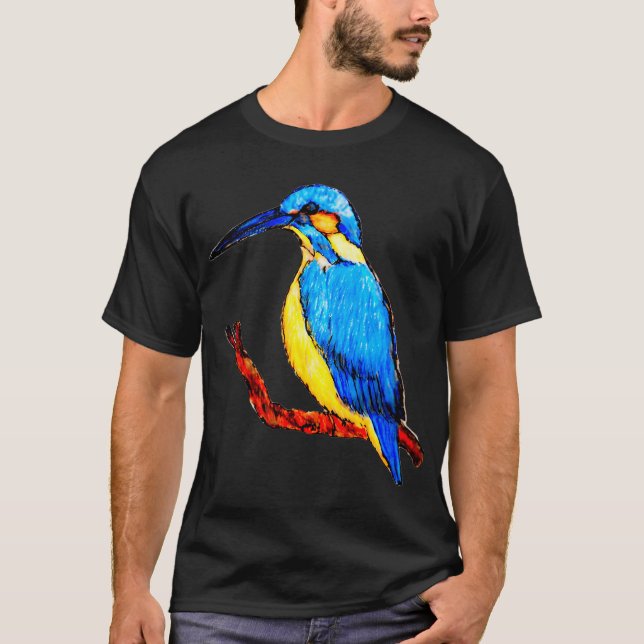 King Fisher Bird T-Shirt (Front)