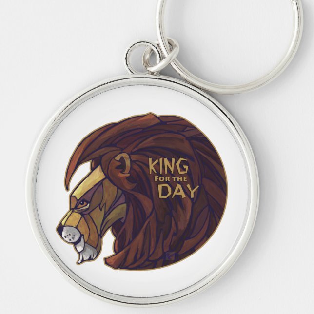King for the Day Key Ring (Front)
