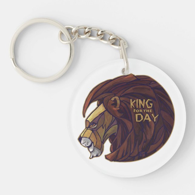 King for the Day Key Ring (Front)