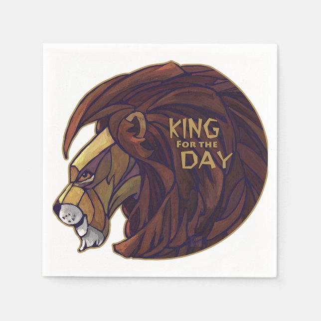 King for the Day Napkin (Front)