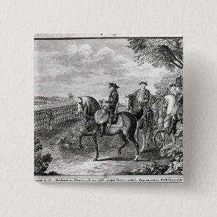 King Frederick II of Prussia reviewing the 15 Cm Square Badge