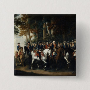 King Frederick II's return from Preussen von 15 Cm Square Badge