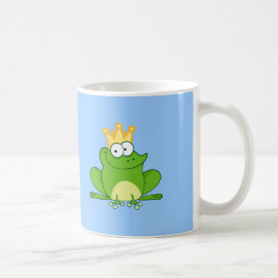 King Frog Frogs Crown Green Cute Cartoon Animal Coffee Mug