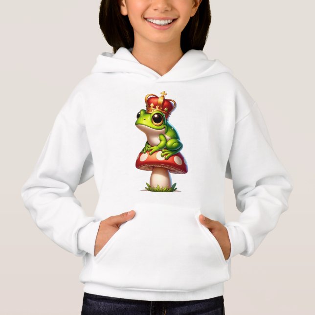 KING FROG SIT ON MUSHROOM (Front)