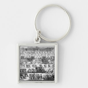 King George I procession to St. James's Palace Key Ring