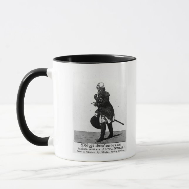 King George III, aged 72, 1810 Mug (Left)