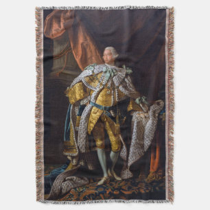 King George III by Allan Ramsay 1762 Throw Blanket