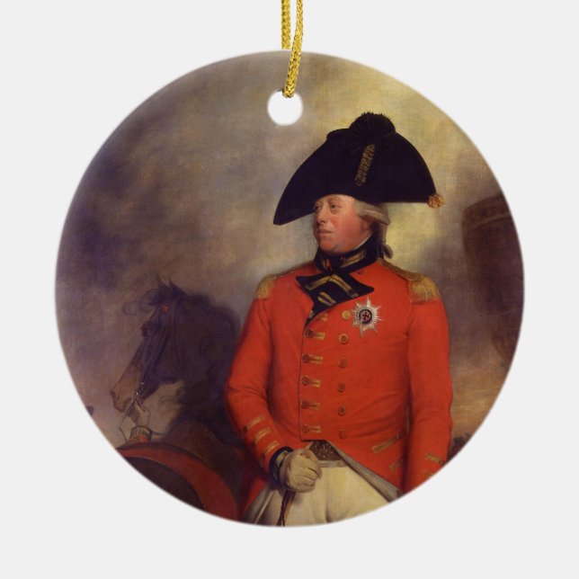 King George III by Sir William Beechey Ceramic Tree Decoration (Front)