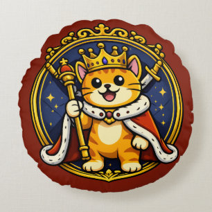 King George - Royal Whiskers Round Cushion