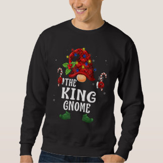King Gnome Buffalo Plaid Matching Family Christmas Sweatshirt