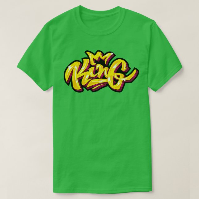 King Graffiti Art T-Shirt (Design Front)