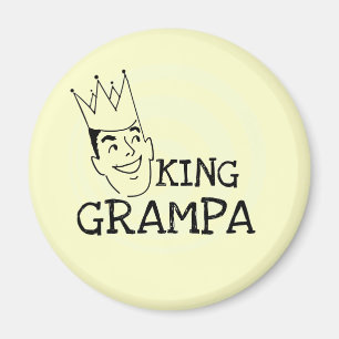 King Grampa T-shirts and Gifts Magnet