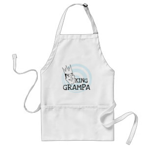 King Grampa T-shirts and Gifts Standard Apron