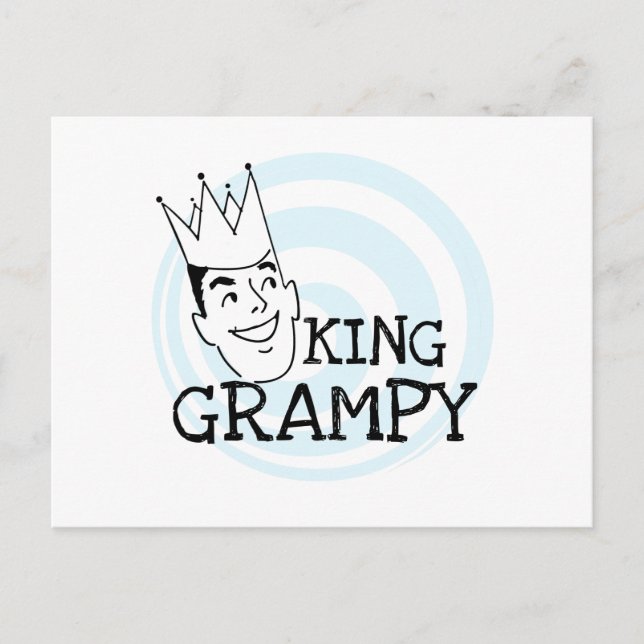 King Grampy Tshirts and Gifts Postcard (Front)