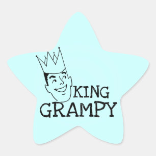 King Grampy Tshirts and Gifts Star Sticker