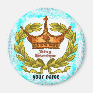 King Grandpa Crown magnet