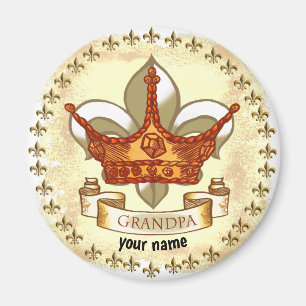 King Grandpa magnet