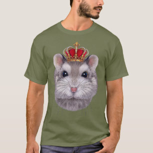 King Grey Dwarf Hamster Wearing an Imperial T-Shirt